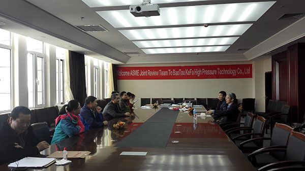 美国机械工程师学会 (ASME)联合审查小组来我公司交流考察